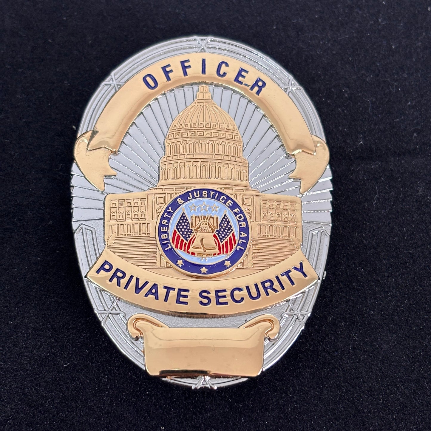 Liberty & Justice For All Officer Private Security Badge Replica Movie Props