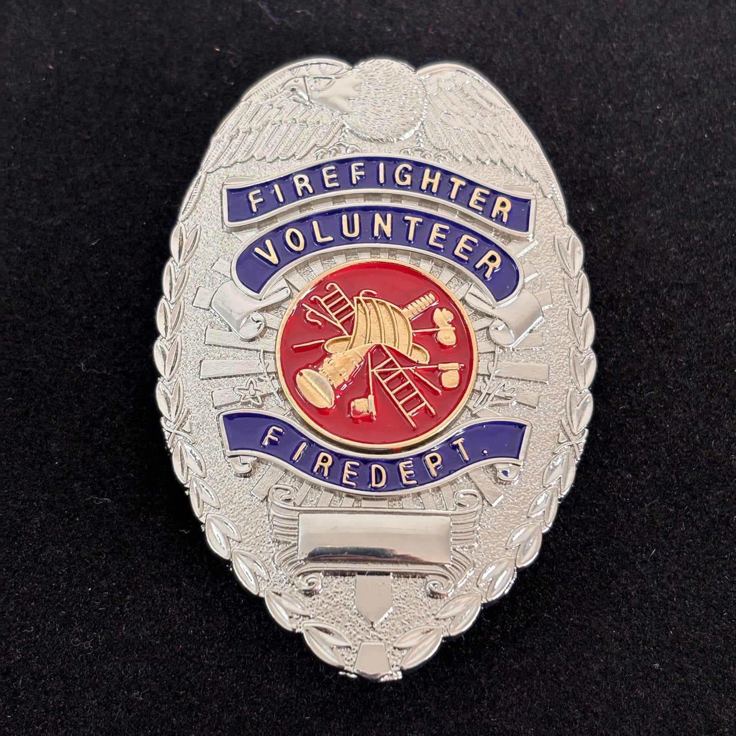 Firefighter Volunteer Firedept Bagde Replica Movie Props