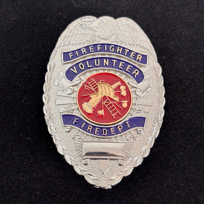 Firefighter Volunteer Firedept Bagde Replica Movie Props