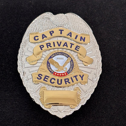 Safety Protection Security Captain Private Security Badge Replica Movie Props