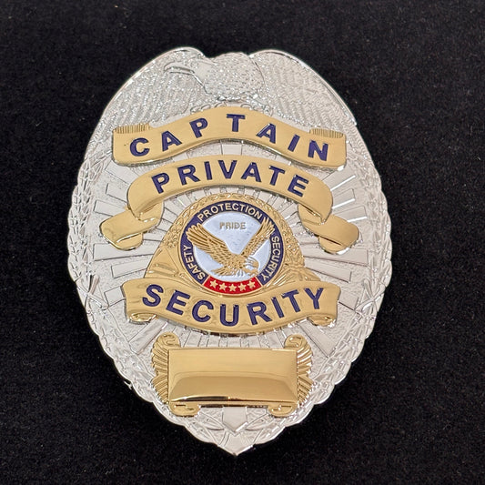 Sicherheitsschutz Sicherheitskapitän Private Security Badge Replik Filmrequisiten