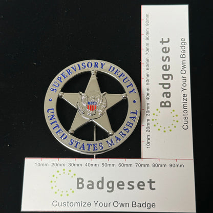 US Marshal Supervisory Deputy USMS Badge Replica Movie Props