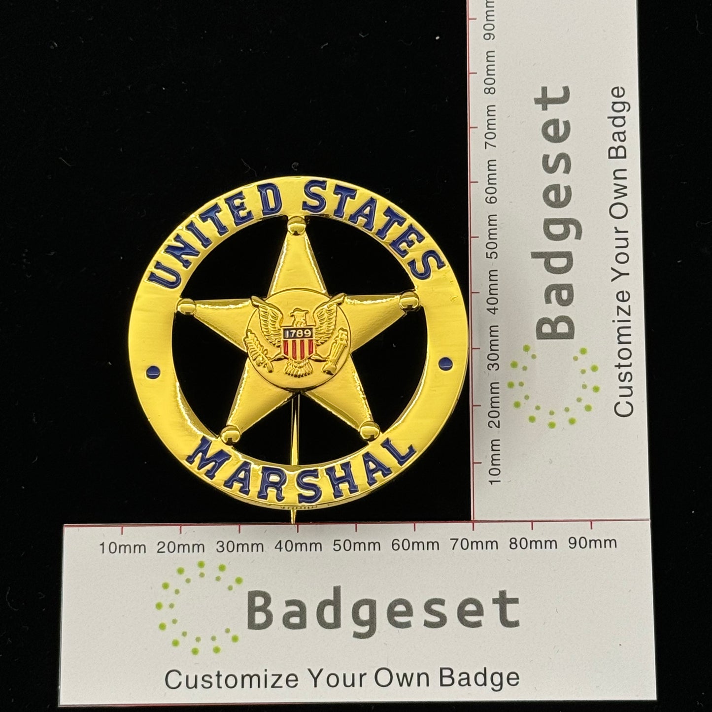 US Marshal Abzeichen Replika Filmrequisiten