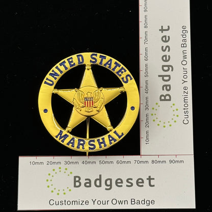 US Marshal Abzeichen Replika Filmrequisiten