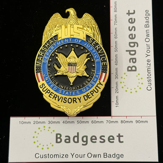 US Marshal Service Supervisory Deputy USMS Abzeichen Replik Filmrequisiten