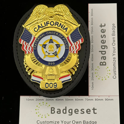 California Fraternal Order Of Police 009 Badge Replica Movie Props