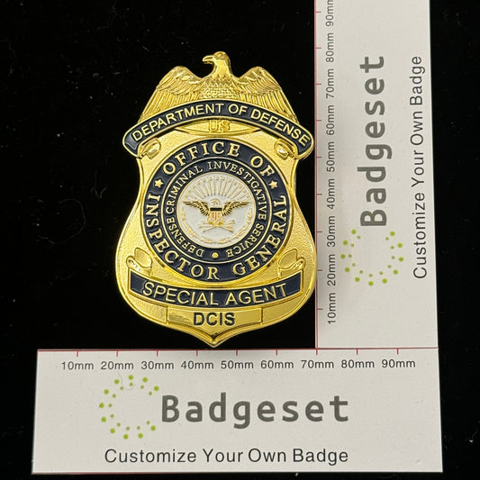 Special Agent Defense Criminal Investigation Service DCIS Abzeichen Replik Filmrequisiten