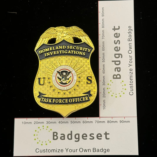 US HSI TFO Task Force Offiziersabzeichen Homeland Security Investigations Replik Filmrequisiten