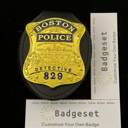 Boston Police Detective Badge With Number 829