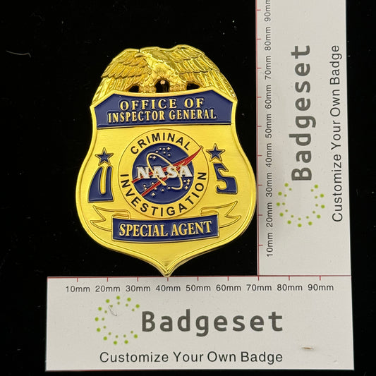 NASA Criminal Investigation Office Of Inspector General Special Agent Badge Replik, Filmrequisiten