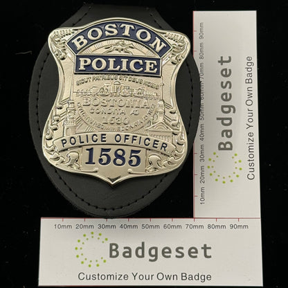 Boston Police Officer Movie Props Badge Badge With Number 1585
