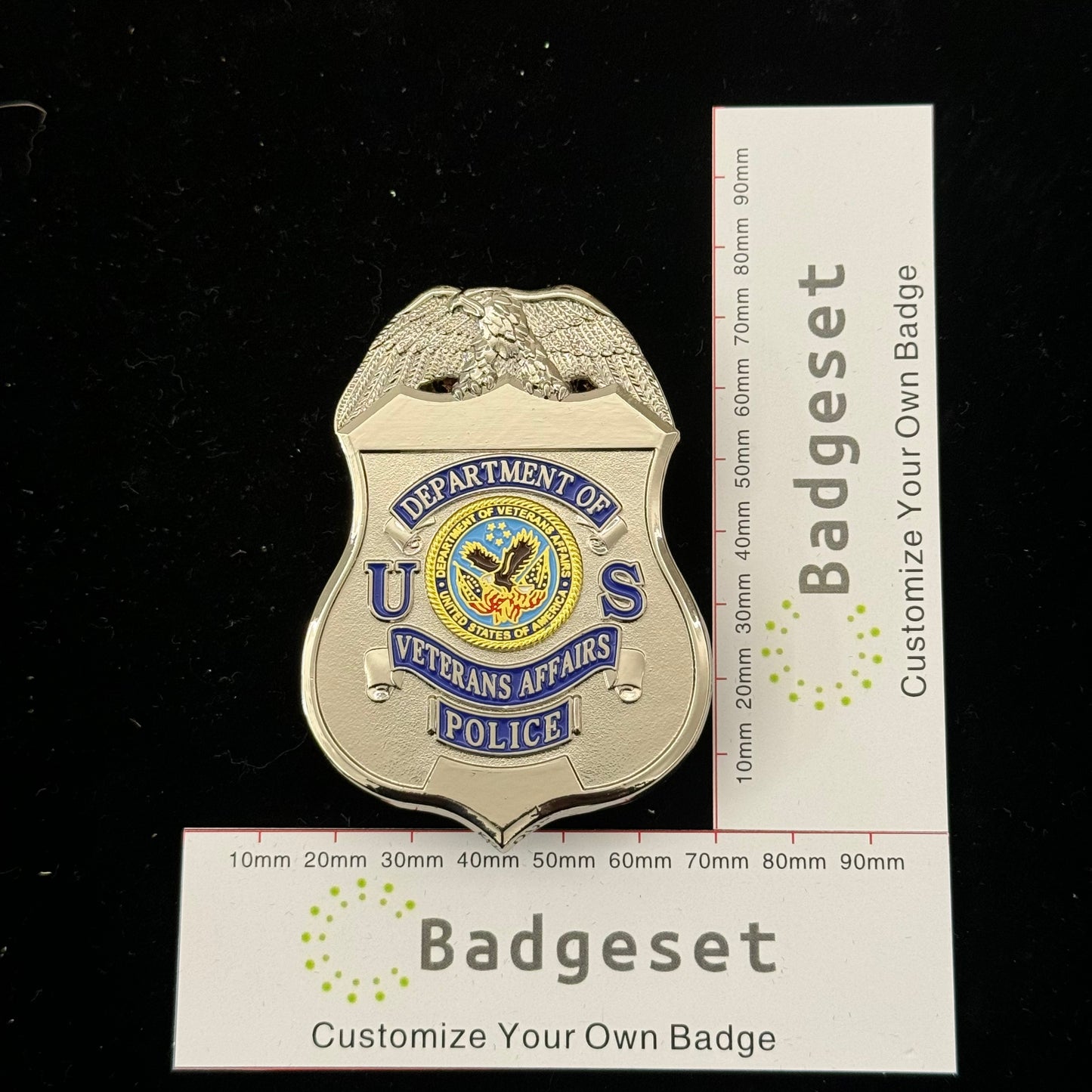 US Department of Veterans Affair Polizeiabzeichen Replik Film Requisiten anpassbar