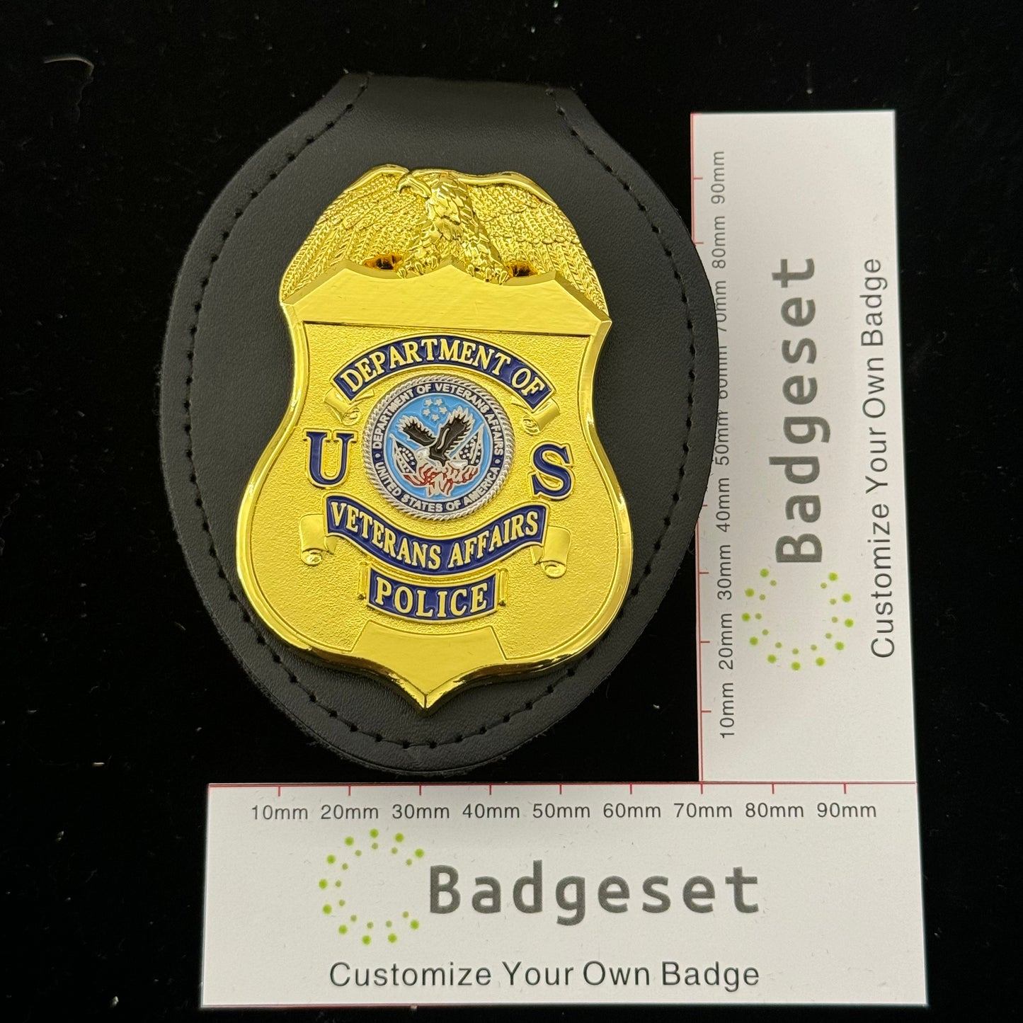 US Department of Veterans Affair Polizeiabzeichen Replik Film Requisiten anpassbar