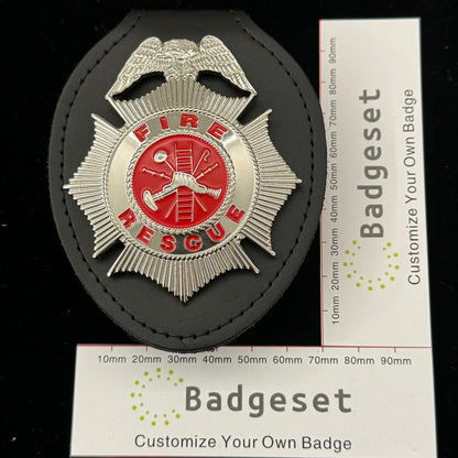 Fire Rescue Badge Replica Movie Props