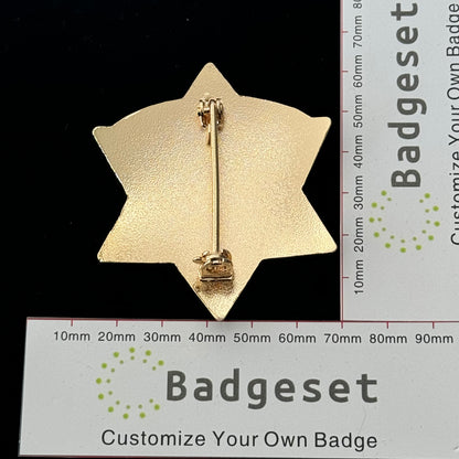 CCSO Cook County Sheriff Star Gold Badge Customizable Number Moive Props