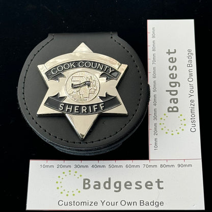 CCSO Cook County Sheriff Star Gold Badge Customizable Number Moive Props