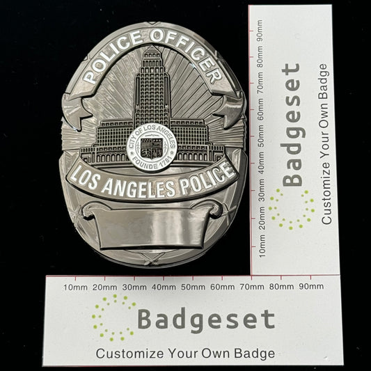 Anpassbare Abzeichen der Polizei von Los Angeles (LAPD) – Filmrequisiten