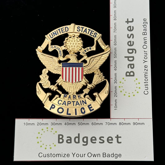 Captain US Park Police Badge USPP Replika Filmrequisiten