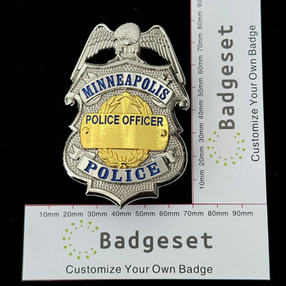 US MPD Minneapolis Polizeioffizier Abzeichen Replik Film Requisiten anpassen