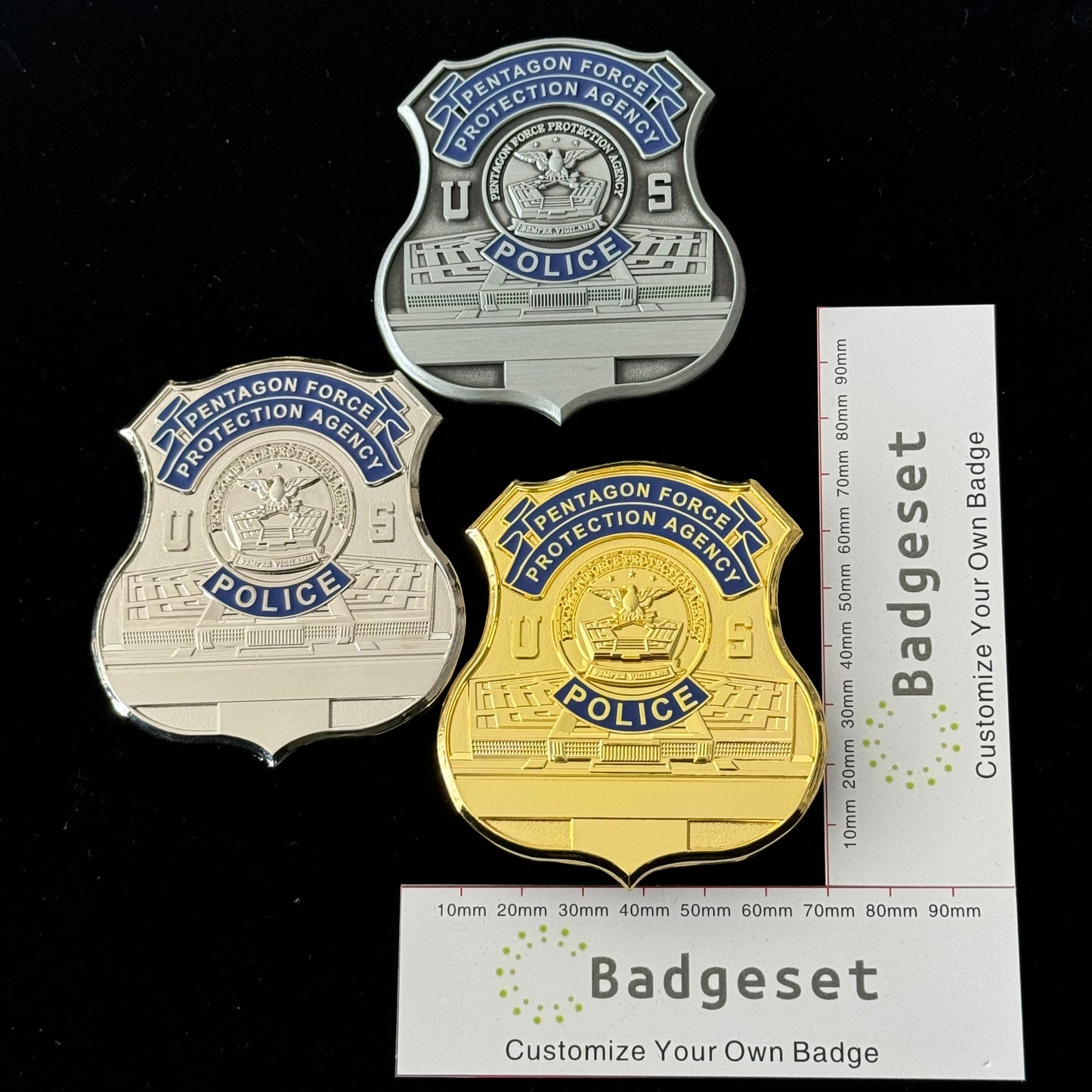 USPentagon Force Protection Agency Polizei Replik Film Requisiten Abzeichen anpassbar