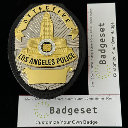 LAPD Los Angeles Detective Police Office Badge Anpassbare Nummer