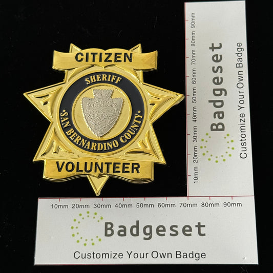 Citizen Sheriff San Bernardino County Abzeichen Filmrequisiten