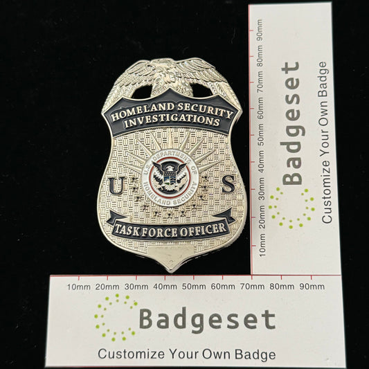 US HSI TFO Task Force Officer Homeland Security Investigations Abzeichen Replik Filmrequisite