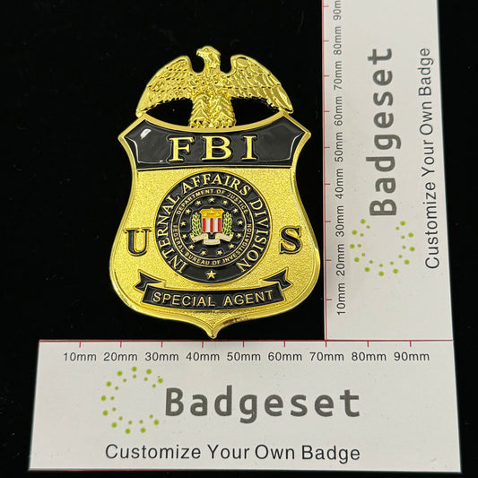 Réplica de la insignia de agente especial de la división de asuntos internos del FBI de EE. UU. (accesorios de película)