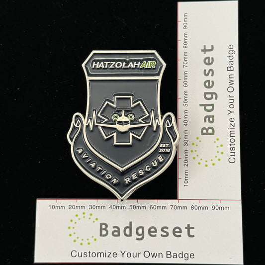 HATZOLAHAIR AVIATION RESCUE Filmrequisiten-Abzeichen