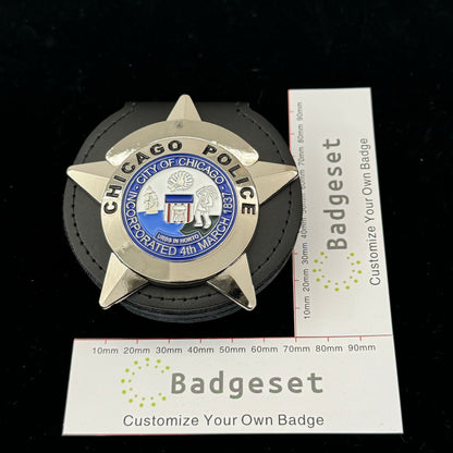 Chicago Police Officer CPD Badge Anpassbare Nummer
