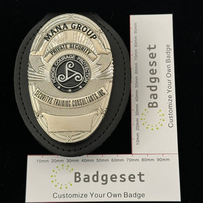 MANA GROUP Security Traininc Consultants.Inc badge Movie Props Customize Number
