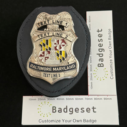 Baltimore Maryland Réplicas Personalizables de Insignias de Películas