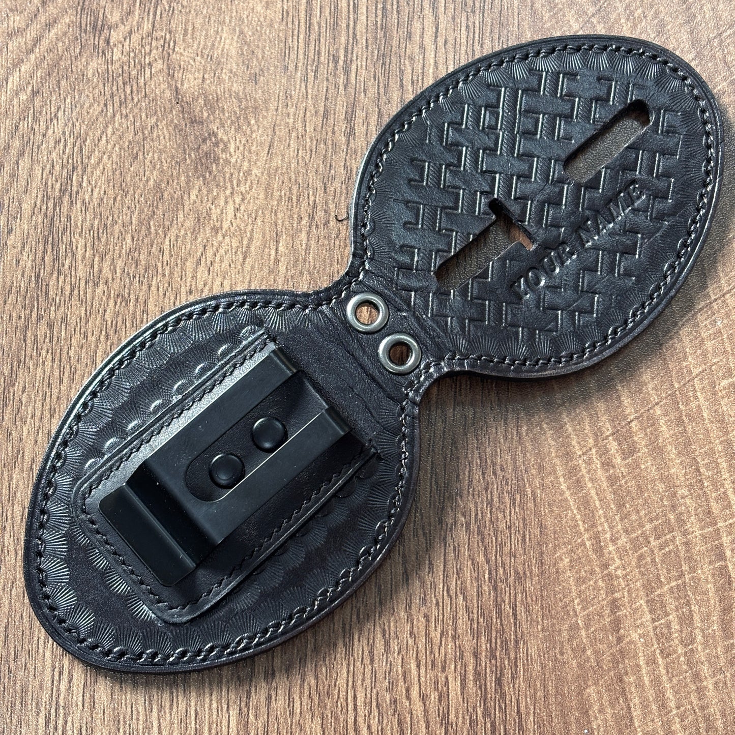 Police badge holder black-BH01