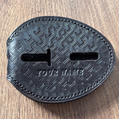 Police badge holder black-BH01