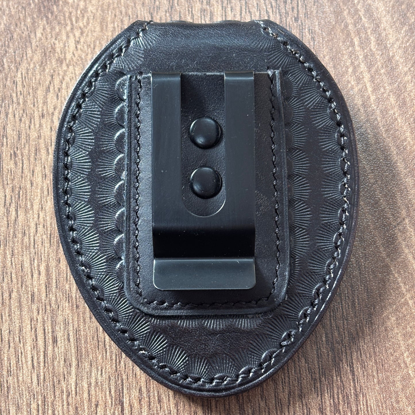 Police badge holder black-BH01
