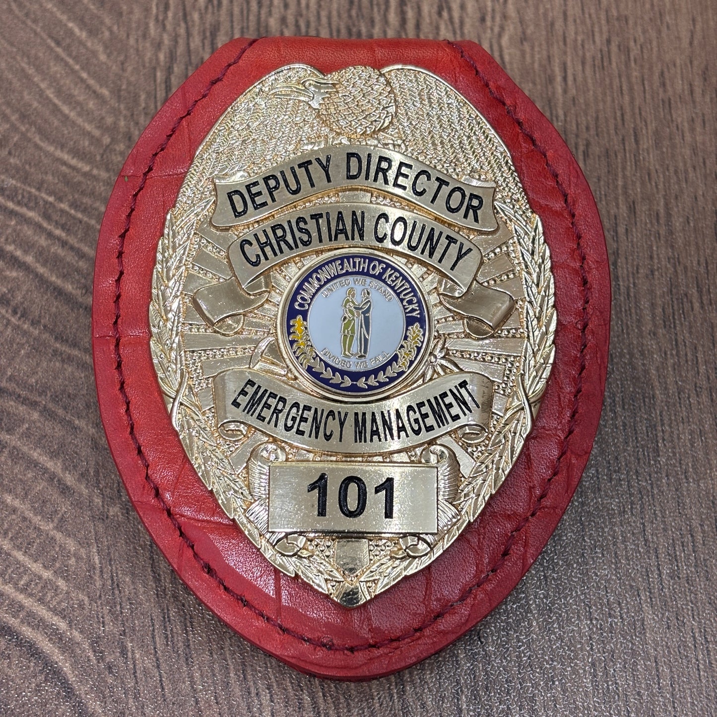 Police badge holder black-BH11