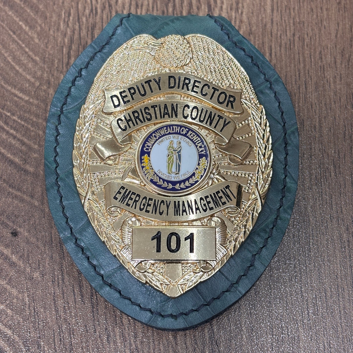 Police badge holder black-BH09