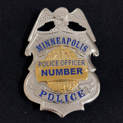 US MPD Minneapolis Polizeioffizier Abzeichen Replik Film Requisiten anpassen