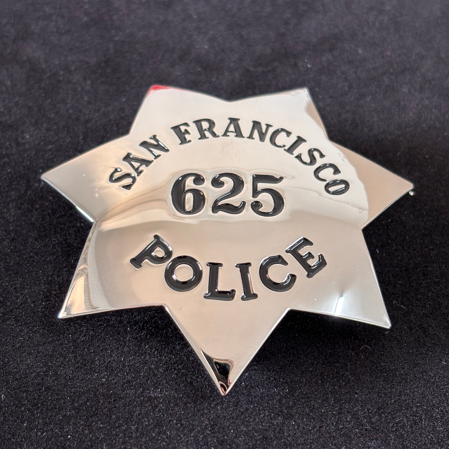 SFPD San Francisco Polizeibeamten-Abzeichen-Replika, Filmrequisite, personalisierbar
