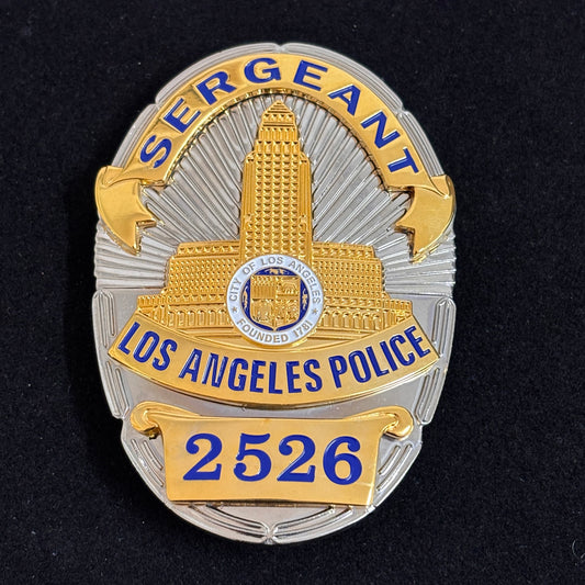 LAPD Polizei Sergeant Los Angeles Polizeiabzeichen 2526 Replika Filmrequisiten