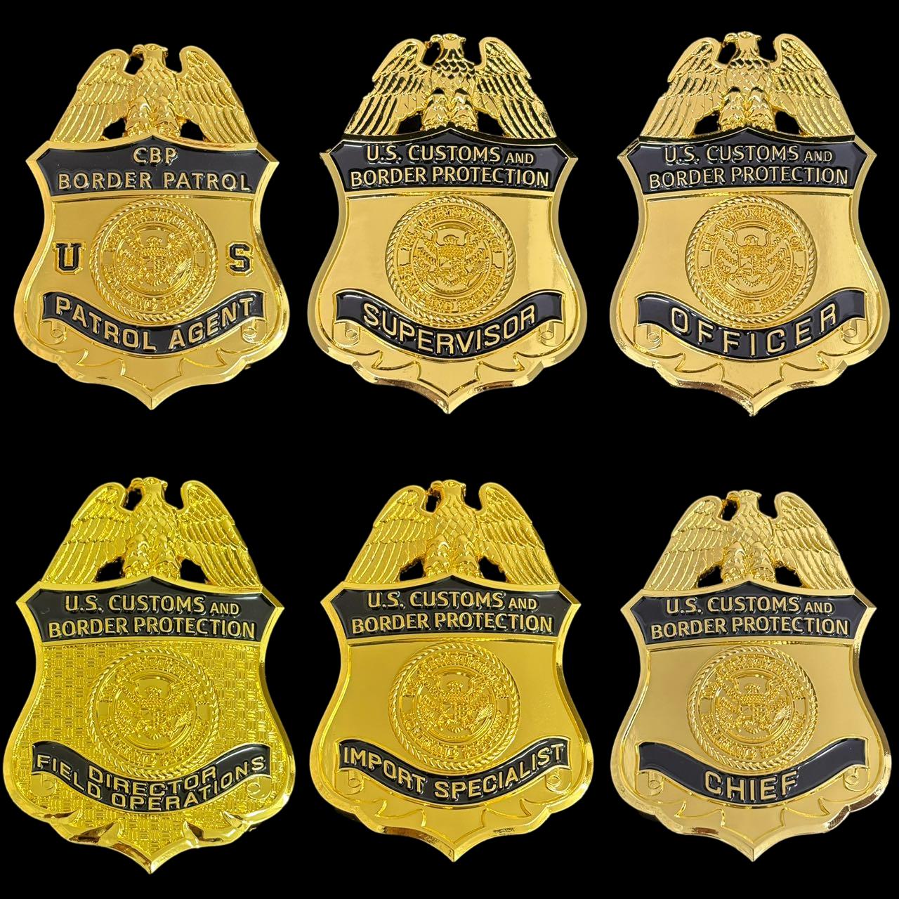 Réplicas de insignias de la CBP de EE. UU. para películas