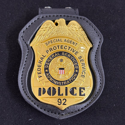 Special Agent Federal Protective Service Police BADGE Replica Movie Props With 92