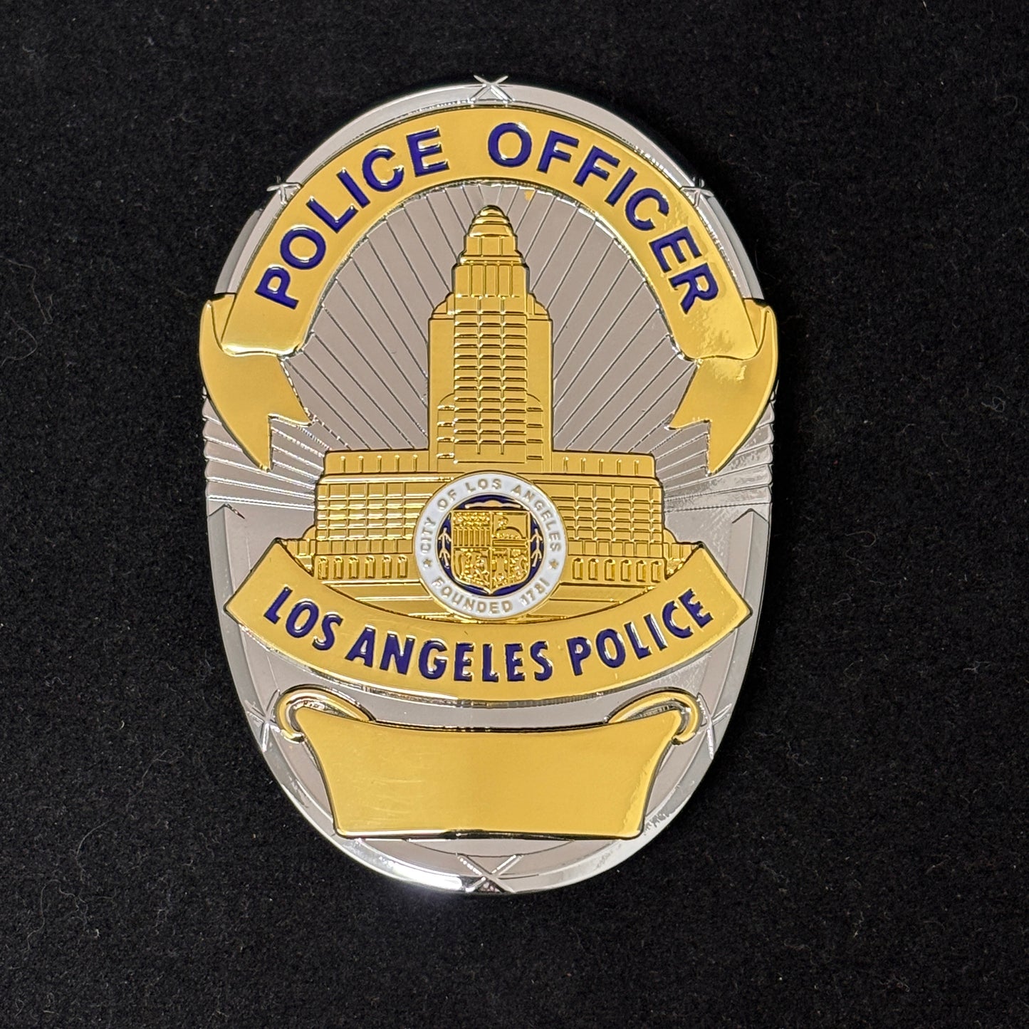 LAPD Los Angeles Polizei Büro Abzeichen anpassbare Nummer