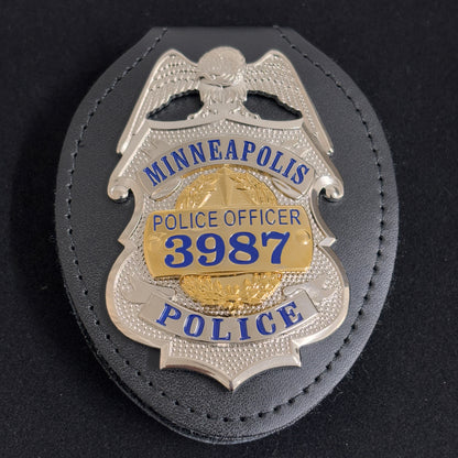 US MPD Minneapolis Polizeioffizier Abzeichen Replik Film Requisiten anpassen