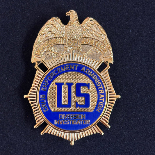 US DEA DI Diversion Investigator Badge Replik Filmrequisiten