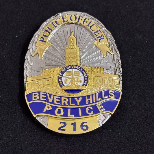 US Beverly Hills Detective Police Badge mit Nummer 216 Replika Filmrequisiten