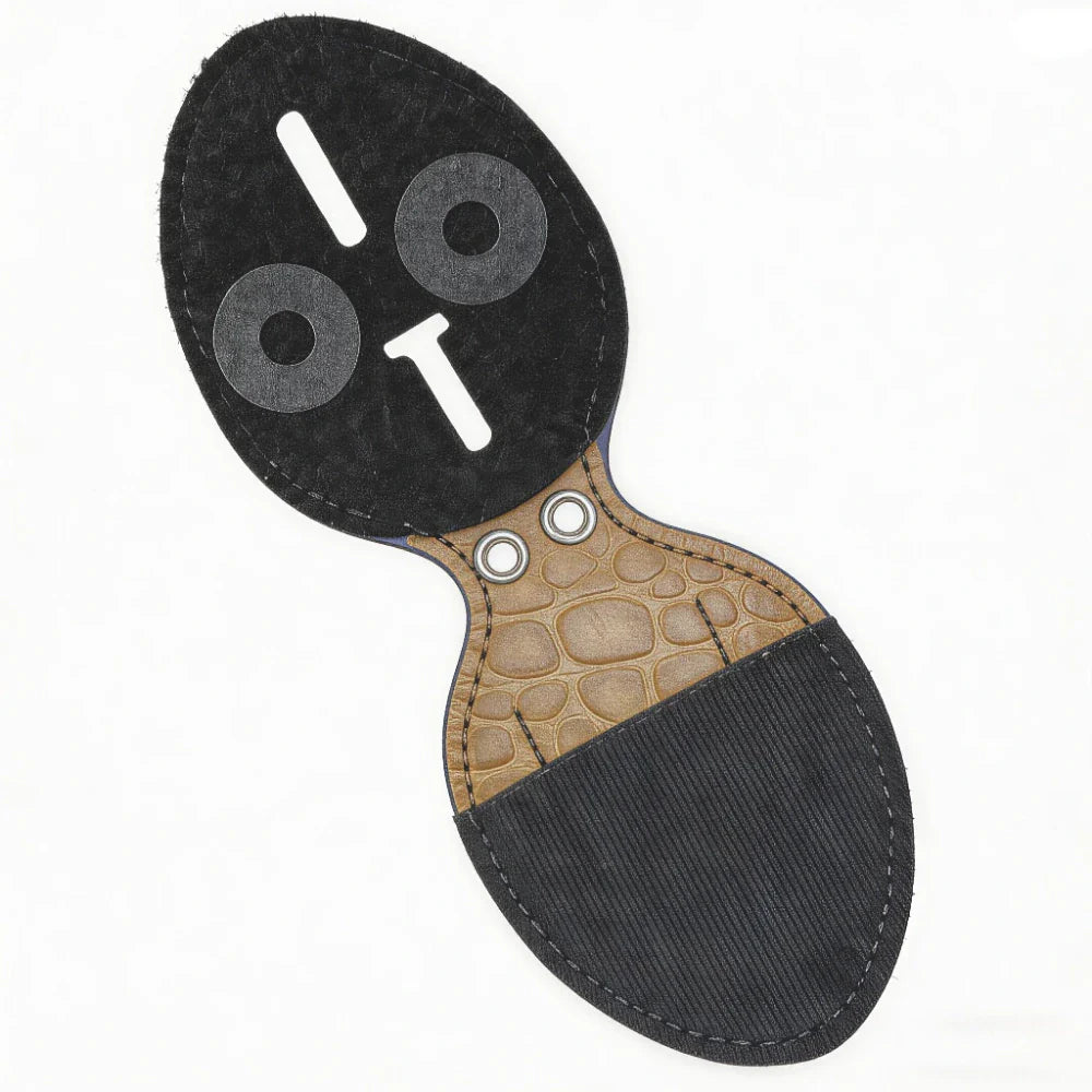 Personalized Genuine Leather Oval Police Badge Holder - SP002 Case with Belt Clip & Neck Chain