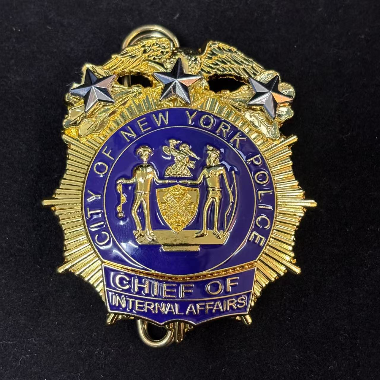 US New York Police Chief of Internal Affairs Abzeichen Filmrequisiten 