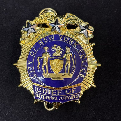 US New York Police Chief of Internal Affairs Abzeichen Filmrequisiten 