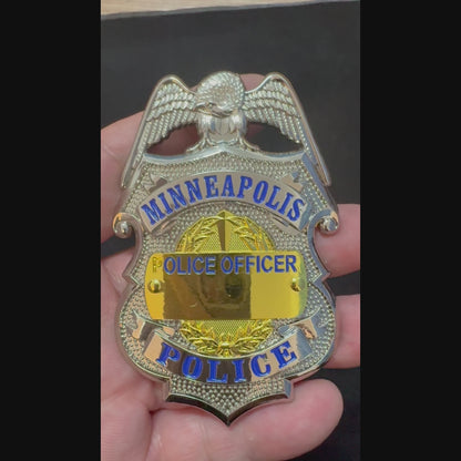 US MPD Minneapolis Polizeioffizier Abzeichen Replik Film Requisiten anpassen